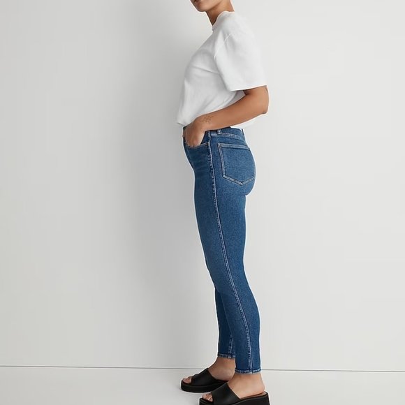 Madewell Curvy 10" High-Rise Skinny Jeans in Eardley Wash Size 28 - Picture 4 of 12